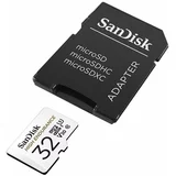 Sandisk Spominska kartica High Endurance video Micro SDHC C10 U3, 100 MB/s, 32 GB + SD Adapter