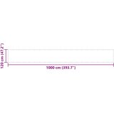 Balkonska pregrada Terakota 120x1000 cm 100% poliester Oxford | shoptok.hr