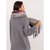Wool Fashion Italia Scarf-AT-SZ-2320.50-grey-black | Shoptok.si