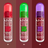 NYX Professional Makeup Gingerbaddie Land Gum Drop sjajilo za usne nijansa 02 Bubblegum Burst 1 kom | shoptok.hr