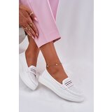 EVENTO Ladies Leather Moccasins White Dovema | Shoptok.si