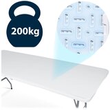  Sklopivi stol za catering 180 cm, bijeli | shoptok.hr