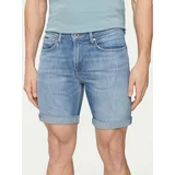 PepeJeans Jeans kratke hlače Slim Short PM801080MN8 Modra Slim Fit