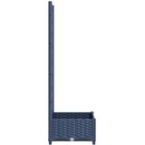  Vrtna žardinjera s rešetkom plavo-siva 40x40x121,5 cm PP | Eponuda.com