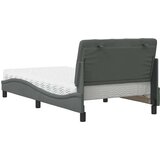  Krevet s madracem tamnosivi 100 x 200 cm od tkanine | shoptok.hr