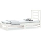  Izvlečna dnevna postelja bela 2x(90x200) cm trdna borovina, (20684675) | Shoptok.si