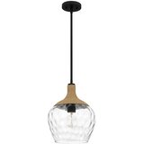  Quoizel QZ-ROYER-1P-MBK - Luster na štapu ROYER 1xE27/60W/230V, prečnik 30,2 cm | Eponuda.com