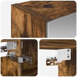  Kupaonski ormar s ogledalom Dimljeni hrast 40 x 10,5 x 60,5 cm | shoptok.hr