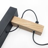  Zidna lampa LEANDRA 1xE27/15W/230V hrast/crna | Eponuda.com