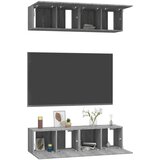  Zidni TV ormarići 4 kom boja sivog hrasta 60x30x30 cm drveni | Eponuda.ba