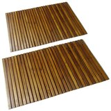 vidaXL 2 x Kopalniška Preproga iz Akacije 80 x 50 cm Cene