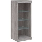  Komode s LED svjetlima 3 kom boja sivog hrasta | shoptok.hr