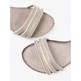 Shelvt White sandals with a shimmering strap | Shoptok.si