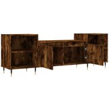 TV ormarić boja dimljenog hrasta 160x35x55 cm konstruirano drvo | shoptok.hr