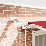  Skrovita tenda Crvena 300 x 250 cm Poliester i metal | shoptok.hr