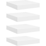  Plutajuće zidne police 4 kom bijele 23 x 23,5 x 3,8 cm MDF | shoptok.hr