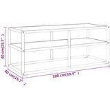 TV ormarić crni s bijelim mramornim staklom 100 x 40 x 40 cm | shoptok.hr