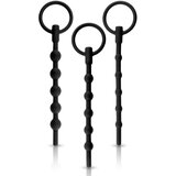 Nmc Knot-Knot 3in1 Silicone Urethral Beaded Sounding Set Black | shoptok.hr