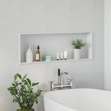  Ničica za tuš Bijelo 90 x 30 x 9,5 cm Nehrđajući čelik | Shoptok.si