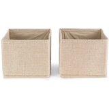 Compactor Bež tekstilne škatle za shranjevanje v kompletu 2 ks 14x12x12 cm Sandy – | Shoptok.si