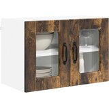  Zidni stakleni ormarić 2 pcs Dimljeni hrast 60 x 31 x 40 cm | shoptok.hr