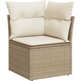  6-dijelni set vrtnih sofa s jastucima bež od poliratana 71 x 62 x 69 cm | shoptok.hr
