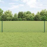  Zavarena žičana ograda s 44 U postovima Zelena 0.6x100 m Čelik | shoptok.hr