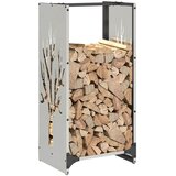  Stalak za drva za ogrjev 40x30x80 cm od nehrđajućeg čelika | shoptok.hr