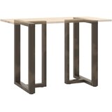  Noge za barski stol T-oblika 2 kom Crne 60x35x(90-91) cm Čelik | shoptok.hr