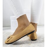 Gemre Beige ballerinas with a buckle Ribero | Shoptok.si