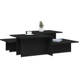  Stolići za kavu 2 kom crni od konstruiranog drva | shoptok.hr