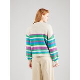 Vila Pulover 'SUSTINA' bež / svetlo modra / zelena / lila | Shoptok.si