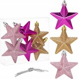 springos BOŽIČNE KROGE ZVEZDE BOŽIČNO JELKO OKRASKI OBESKI SET 6x INDUSTRICTIBLE, (21637802) | Shoptok.si