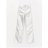 LC Waikiki Leather Look Standard Fit Women's Trousers Cene