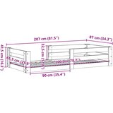 vidaXL Okvir kreveta bez madraca bijeli 80x200 cm od borovine | shoptok.hr