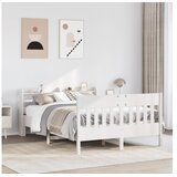 vidaXL Okvir kreveta bez madraca bijeli 140x200 cm od masivne borovine | shoptok.hr