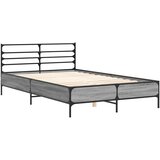  Okvir za krevet boja hrasta 140x190cm konstruirano drvo i metal | shoptok.hr
