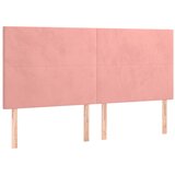 Maison Chic Posteljno vzglavje - Vzglavna omarica 4 kosa roza 80x5x78/88 cm žamet, (22077461) Cene