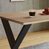MID.YOU JEDILNA MIZA, črna, hrast sonoma | Shoptok.si