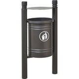 PROCITY Posoda za odpadke SANTIAGO CITY, prostornina 40 l, z notranjim vedrom, sive barve Cene