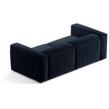 Cosmopolitan Design Temno modra sedežna garnitura iz rebrastega žameta 224 cm Bergano – | Shoptok.si