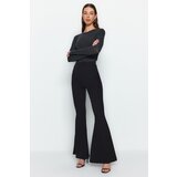 Trendyol Black Flare Woven Trousers | Shoptok.si