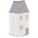 Childhome košek za shranjevanje igrač house grey off white Cene