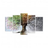 Wallity Slika drvo 4 godišnja doba, set sa 5 slika, 110x60 cm | Eponuda.com