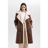 Defacto Regular Fit Plush Lining Suede Coat Parka | Eponuda.ba