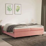  Box spring posteljni okvir roza 200x200 cm žamet, (20739806) Cene