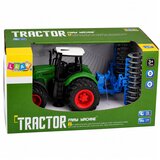  Agricultural Farm Tractor with Roller Green 1:24 | Shoptok.si