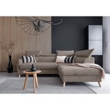Miuform Svjetlo smeđa baršunasta sklopiva kutna garnitura (s desnim kutom) Sweet Harmony – | shoptok.hr