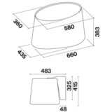 Falmec kuhinjska napa mare e-ion 66 bela | Shoptok.si