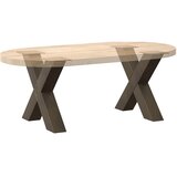  Noge za klub stolić u obliku slova X, 2 kom, prirodni čelik, 50 x (42-43) cm, čelik | Eponuda.com